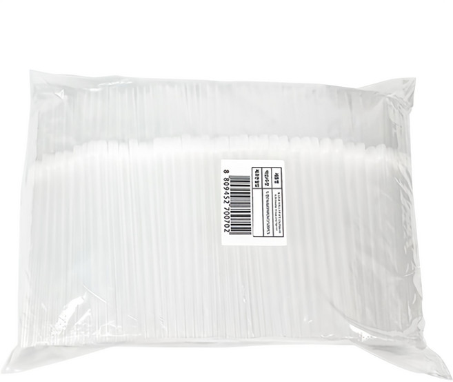대성산업 자바라 투명 빨대 7 x 210 mm, 500개입, 1개