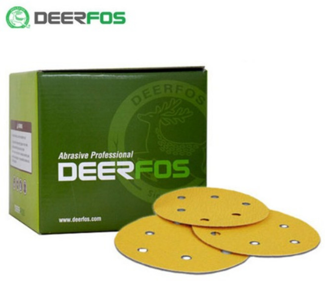 디어포스 찍찍이 종이 원형사포 DA367 125mmx6H 6홀 80방 (100장), 1개