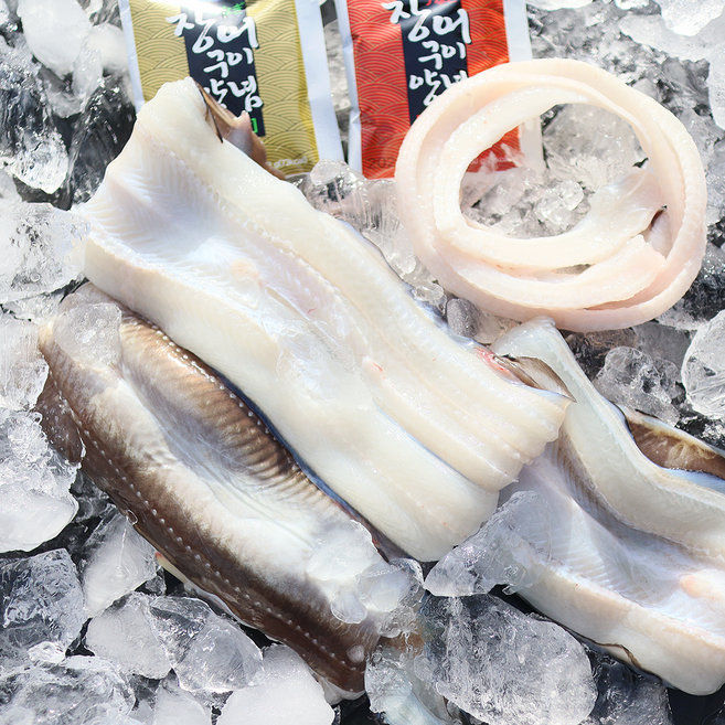 [비교불가 한정수량] 장보고닷컴 특품 1KG 1미 바다장어+소스2종, 1개, 손질장어 1kg (특대 1미)