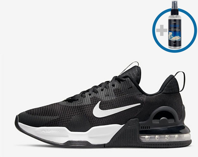 국내매장판 나이키 남성 에어맥스 알파 트레이너 5 블랙 화이트 트레이닝화 피트니스화 DM0829-001 (+넌센츠 신발 탈취제) 세트구성