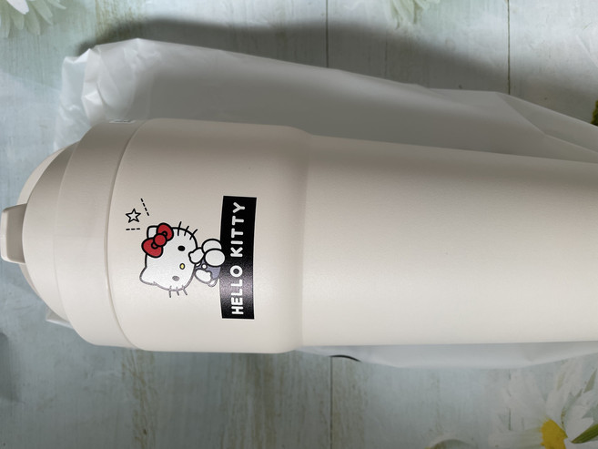 WOKY 渾圓杯 Hello Kitty 款 770ml 旅行保溫杯, 白, 1個