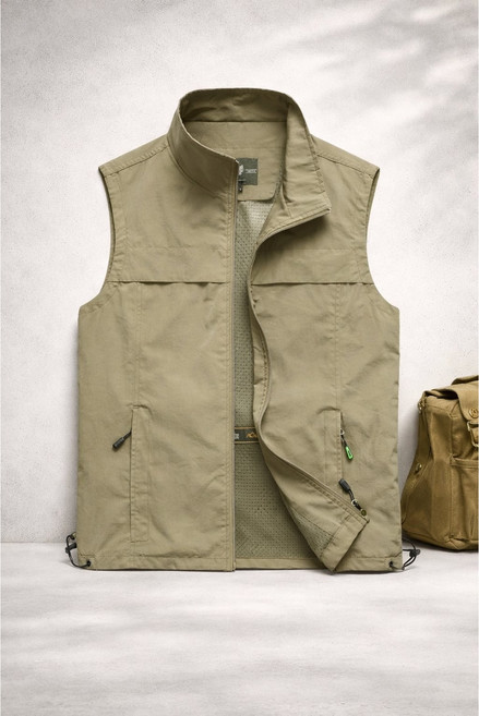 루미빈 남성 여름 메쉬 기능성 아웃도어 낚시 작업 베스트