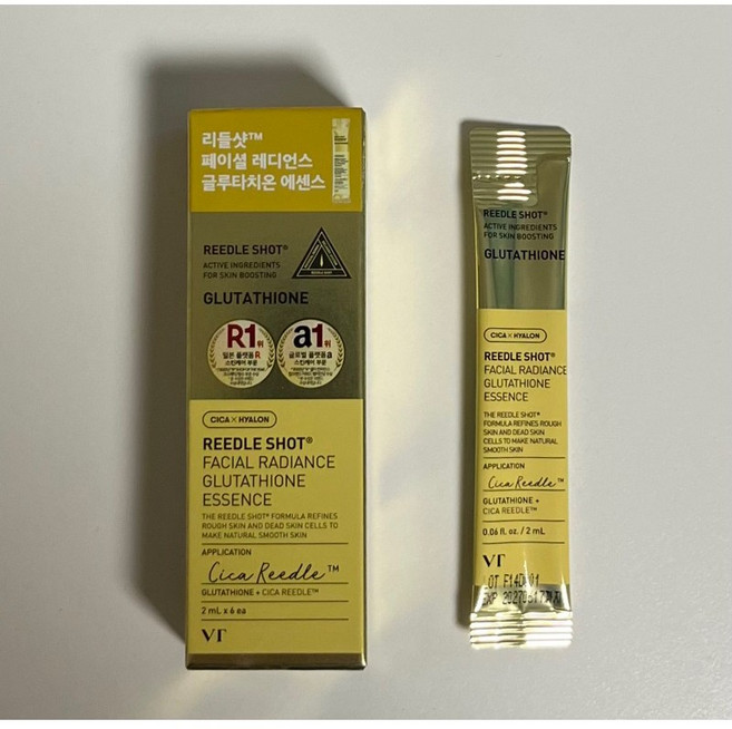 VT REEDLE SHOT 積雪草亮白精華, 1個, 維他命亮白2ml