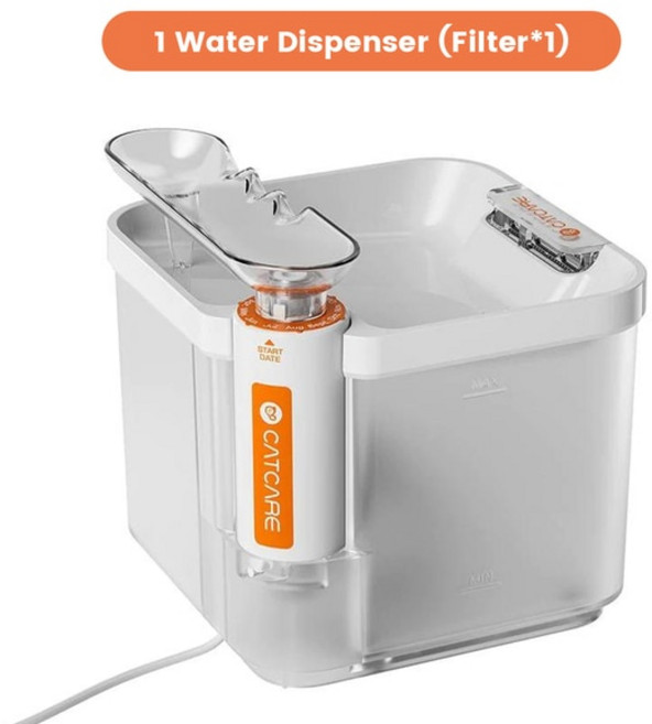 고양이정수기 DOGCARE 고양이 분수 자동 필터 2.5 L 울트라 클린 반려동물 물 디스펜서 개 물그릇 마시는 액세서리 공지사항, with 1-UF-03, 2.with 1-UF-03