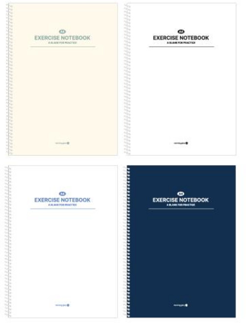 미네끄네 모닝글로리 A4무지연습장 엄청두꺼운연습장 100매, 화이트