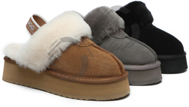 어그슬리퍼 AS UGG 키높이 플랫폼 밴딩 와플 양털 슬리퍼 탈부착