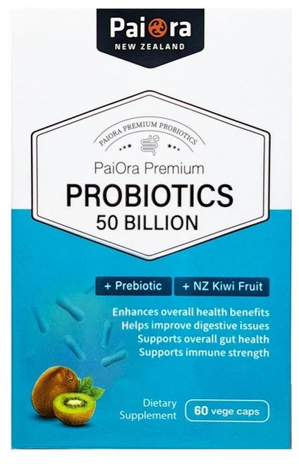 파이오라 프로바이오틱스 500억 + 프리바이오틱 + 키위 함유 PaiOra Premium Probiotics 50Billion, 2개, 60정 - 쿠팡