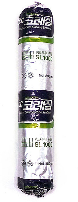 KCC 실리콘 코레실 SL1000 1박스 0.5L 20개 창호용 실란트, 회색