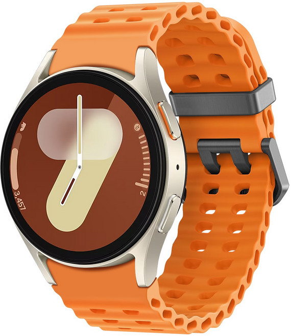 갤럭시워치 7 호환 6 5 4 마린 무늬 클래식 스트랩 방수성 스포츠 밴드 40mm 44mm 45mm 43mm 47mm 42mm 46mm, 오렌지