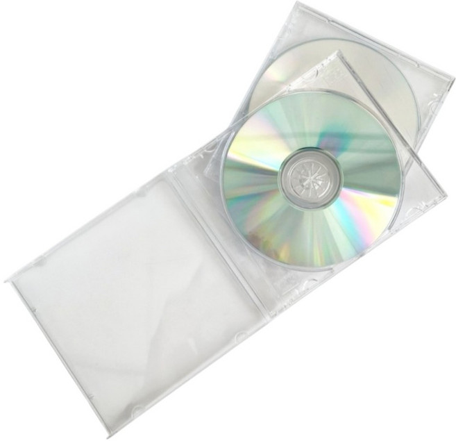 클리어 쥬얼 투명 CD 시디 씨디 케이스 경질 플라스틱 DVD 공CD 수납 보관 투명씨디케이스, 1개