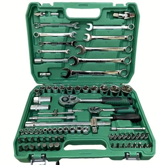 tinduo 복스세트 82P 복스공구 세트 자동차 정비 공구, 1세트