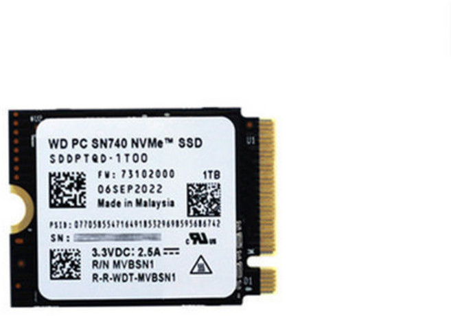 2230 SSD 스팀덱 WD SN740 게임기 PC 호환 M2 1TB 호환용 교체, C. 1TB, D. Win11 기본 설치