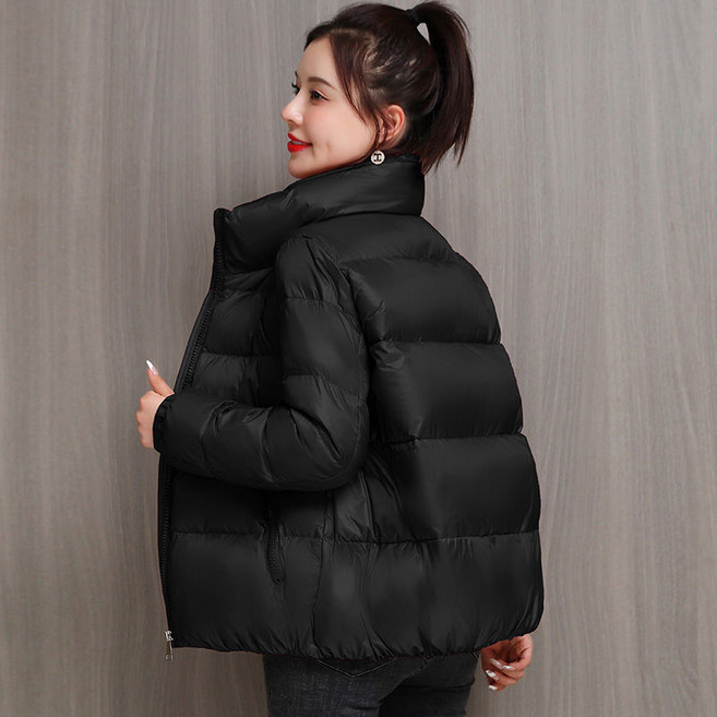 臺南出貨黑色羽絨服女短款2024年鞦鼕新款韓版氣質百搭小個子輕薄羽絨23