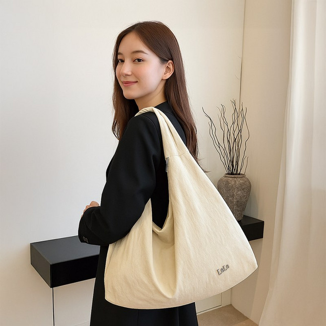 르레 멜로우 여성 숄더백 빅사이즈 데일리 가방