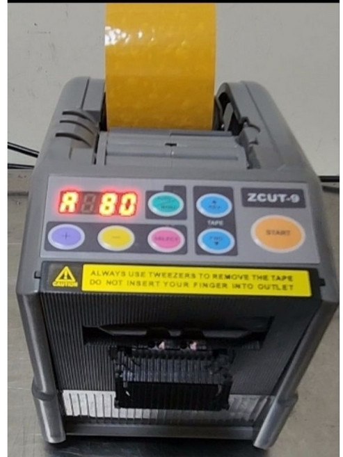 ZCUT-9 自動切割膠帶機 適用膠帶寬度6-60mm 切割長度5-999mm 台灣規格110V, 1個, 標準款