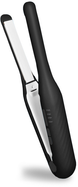 해브유 휴대용 미니 무선 고데기 USB 충전식 뿌리 볼륨 판고데기, 블랙, lvo-958