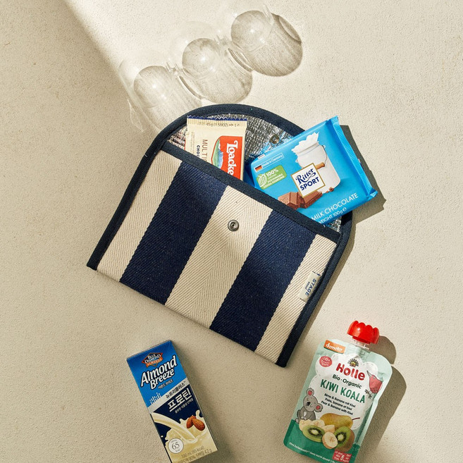 스테이지 방수 이유식 보온보냉 파우치, 모던네이비