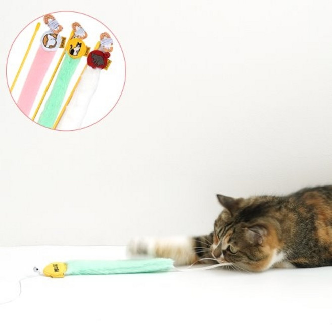 패리스캣 사운드 테일 캣스틱 토이, 1개