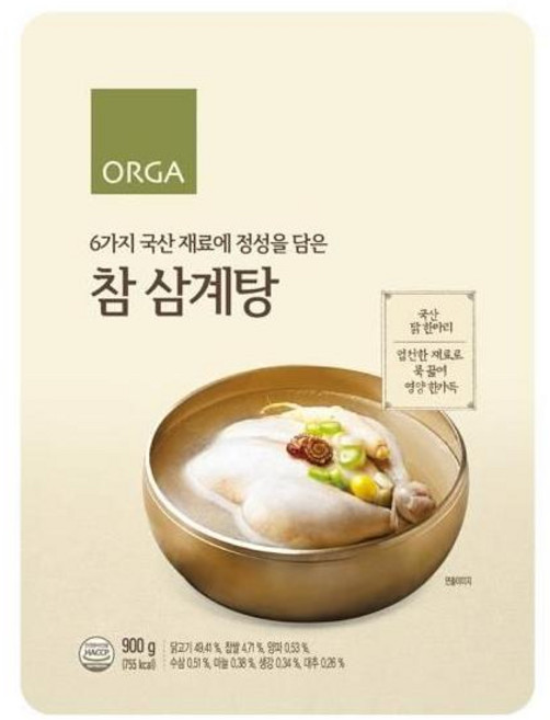 올가 참 삼계탕 900g, 4개