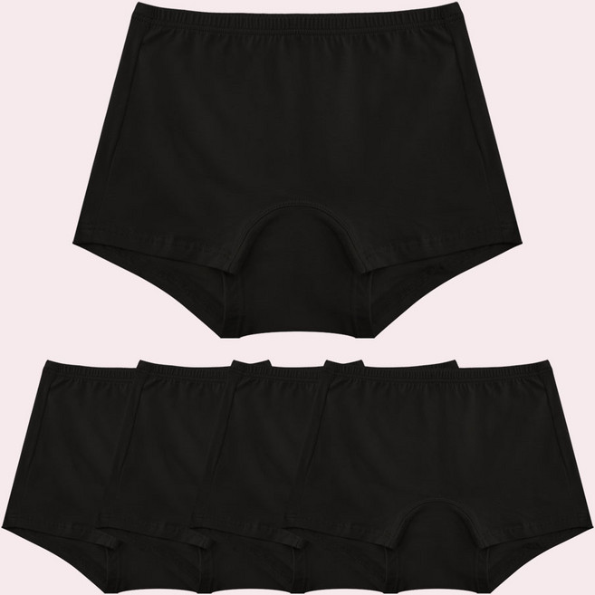 여아팬티 순면 여아드로즈 주니어 무지 사각팬티 5p