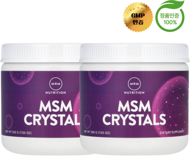 MRM 뉴트리션 2개X MSM 1000mg 200g, 2개