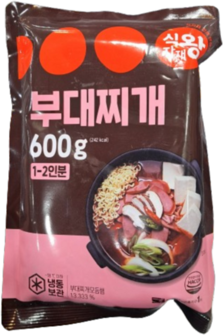 식자재왕 부대찌개 1-2인분(냉동), 21개, 600g