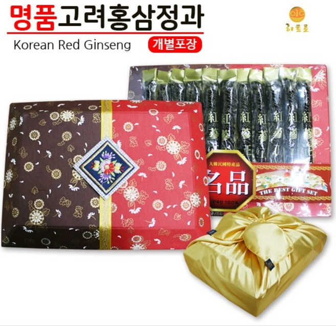 홍삼정과 개별포장 금사보자기 금산인삼 고려홍삼 명절 선물세트, 1개