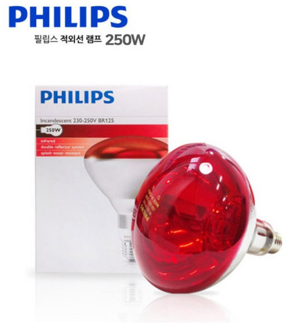 필립스 적외선 램프 250W, 필립스 적외선램프 250W, 1개
