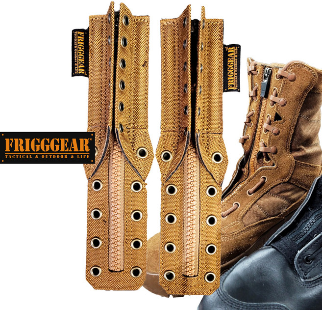 프리그기어 전투화 지퍼키트 신속착용 패드 ( 블랙 / 코요테 브라운 ), FG-Coyote, 1세트