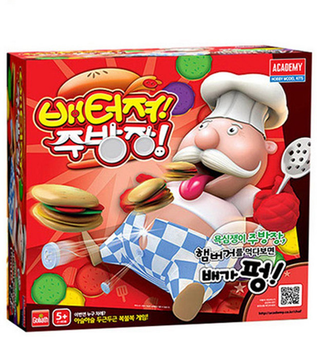 아카데미과학 배터져 주방장 보드게임 81125, 혼합 색상, 1개