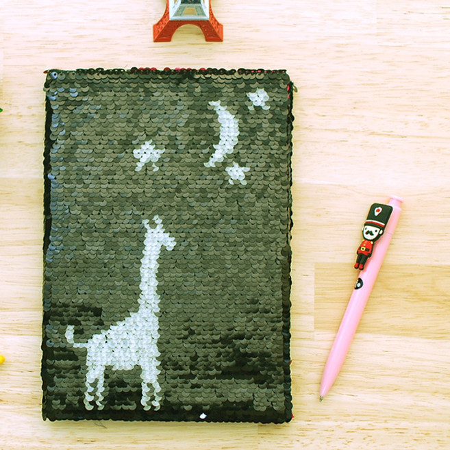 [핏더빌] 스팽글 팬시노트(선택 가능), 2 기린(야광)