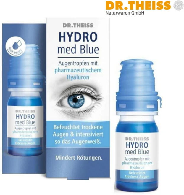 Dr Theiss 닥터타이스 하이드로 메드 블루 눈 보습액, 1개, 10ml - 쿠팡