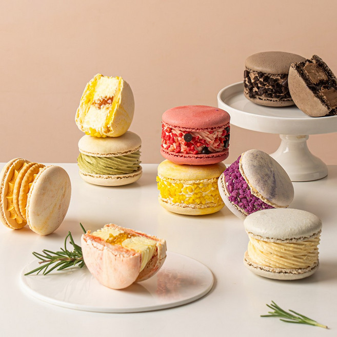 푼푼마녀 수제 뚱카롱 8가지맛 마카롱 세트, 8개, 30g