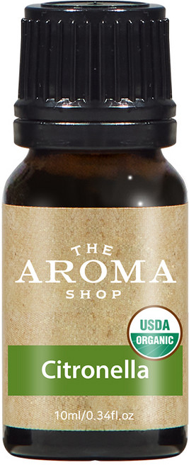 더아로마샵 USDA 유기농 에센셜오일 디퓨저 아로마테라피 숙면 힐링, 1개, 10ml, 시트로넬라 유기농 에센셜오일