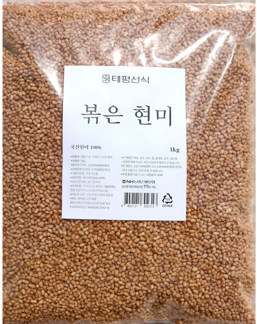 태평선식 대용량 볶은현미, 1kg, 1개