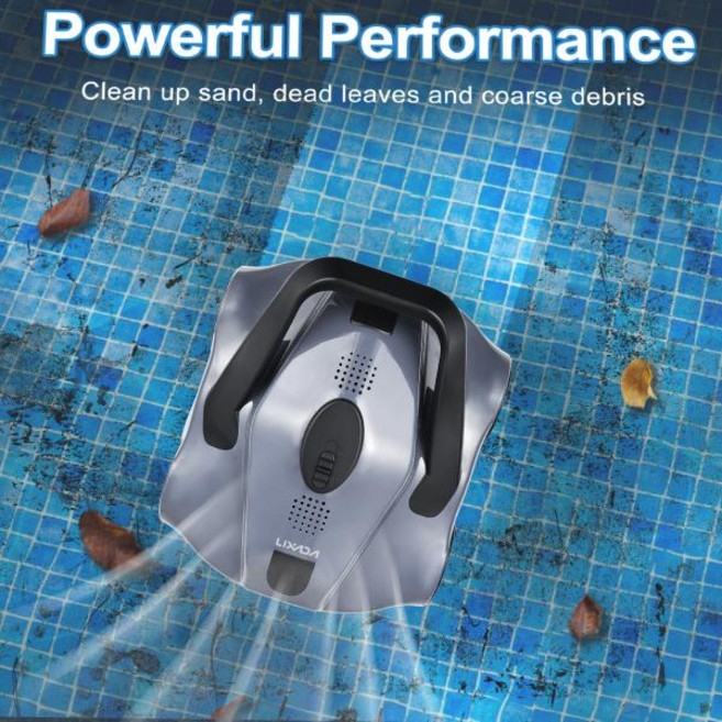 Aquonic 수영장청소기 수영장자동청소기 수영장로봇청소기 수영장청소로봇 수영장청소 수중청소기 수영장수중청소기 업소용청소기 산업용청소기 수중로봇청소기, Silver, 1)Aquonic EU Plug