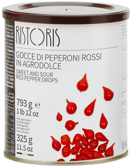 리스토리스 스윗앤사워 페퍼드롭 옐로우 레드 793g 미니피망 스위티드롭 페루비안페퍼, 레드 페퍼드롭, 1개