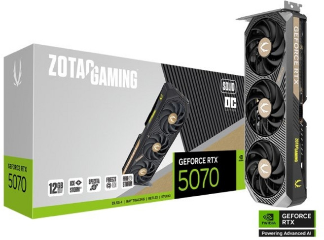 [ZOTAC] GAMING 지포스 RTX 5070 SOLID OC D7 12GB
