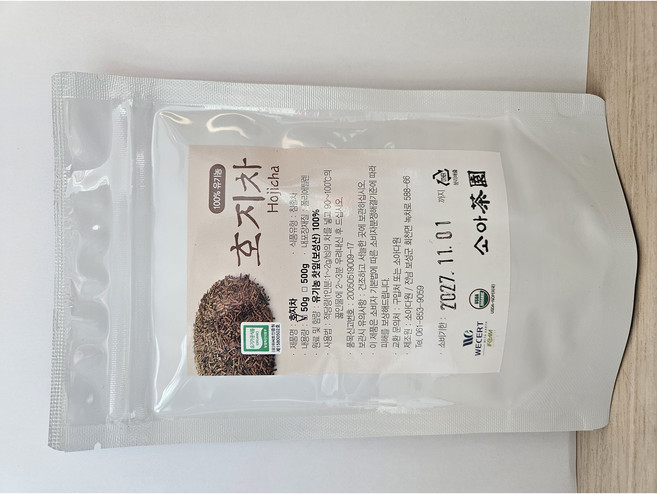 유기농 호지차 볶은 녹차 50g(보성산), 50g, 1개, 1개입
