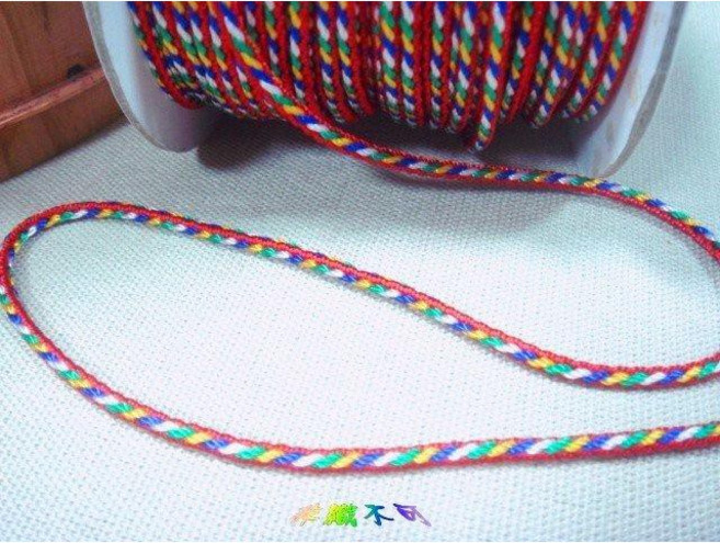 綺綺愛編織 五色線 串珠線 珠寶線 (整捆) 編織繩, 1個