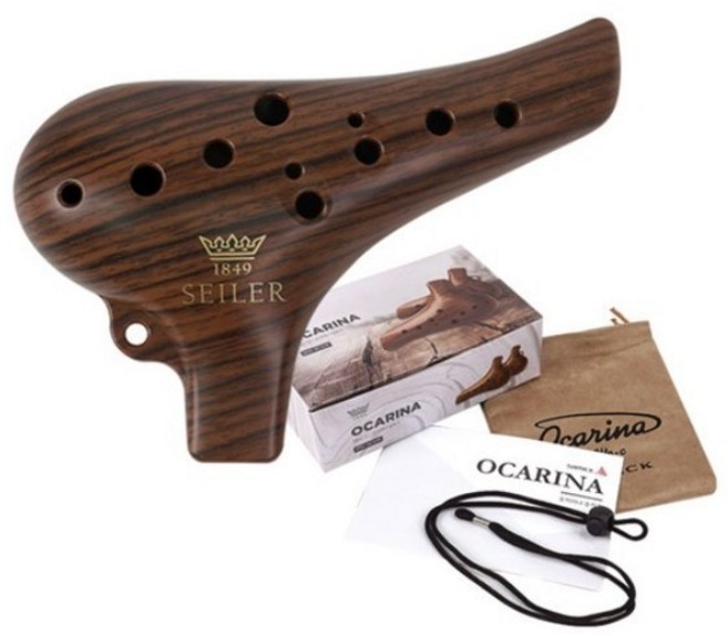 삼익악기 알토C 오카리나 SPO-AC3 + 스트랩 + 파우치 세트, WOOD색, 1개