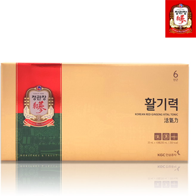 정관장 활기력 10병 포장 선물세트, 20ml, 10개