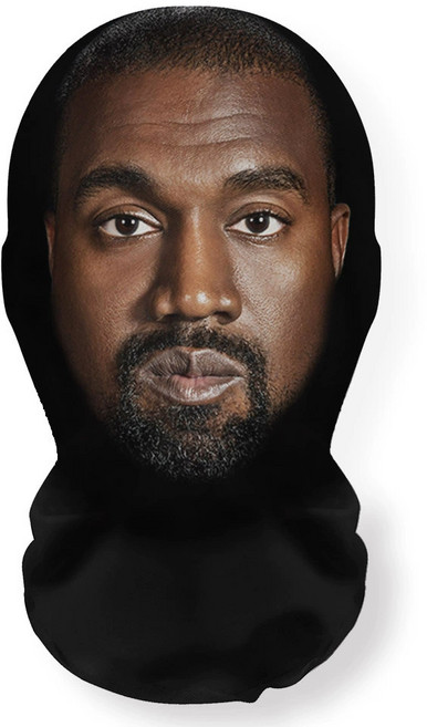 칸예 복면 마스크 흑인 외국인 가면, 1개, 블랙