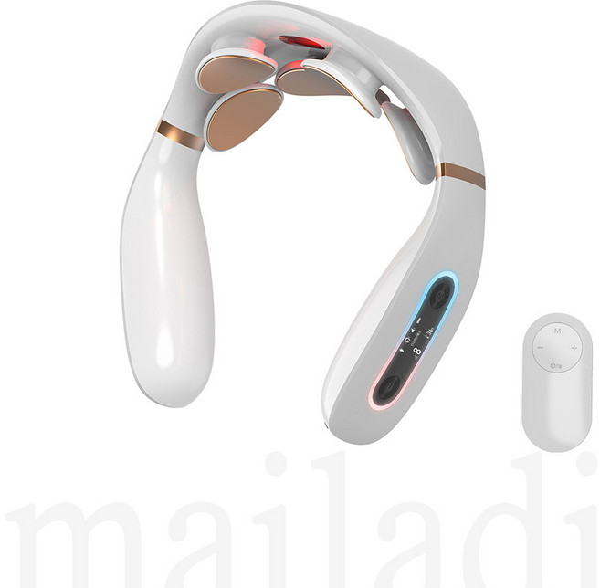 mailadi 온열기능 저주파 목안마기, 그레이