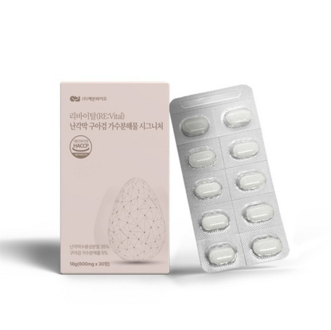 닥터보스 고함량 난각막 구아검 가수분해불 30정, 4개