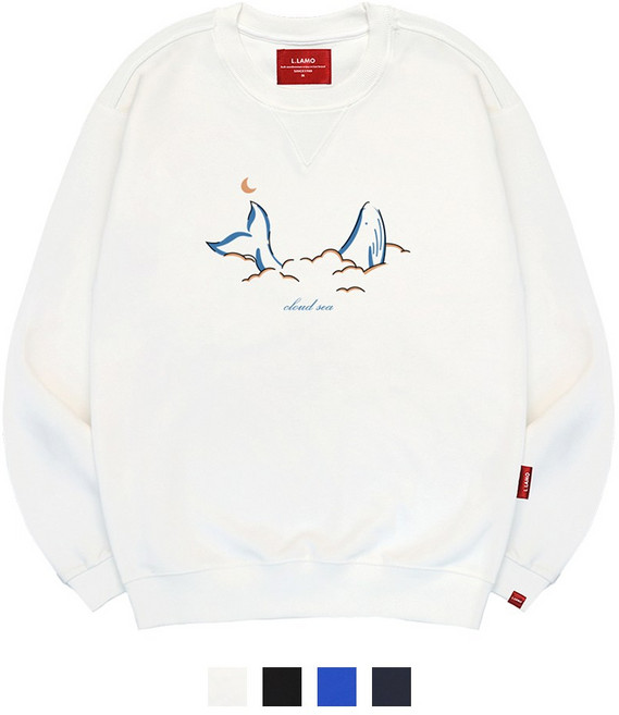 엘라모 남녀공용 3M 클라우드씨 맨투맨