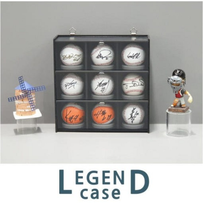 레전드 케이스9P /사인볼 케이스/야구공 진열함/야구공 보관