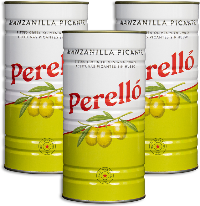 페렐로 만자닐라 피칸테 올리브 대용량 캔(통조림), 3개, 1.44kg