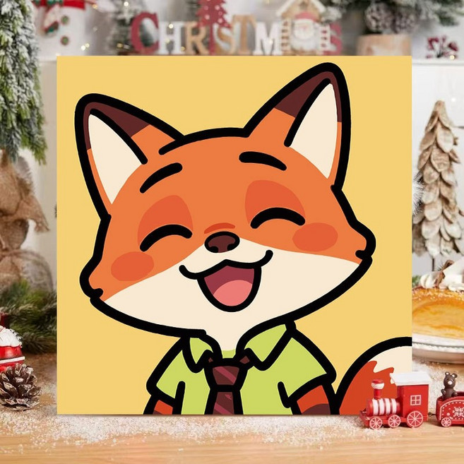 모던시스터즈 인기 명화 그리기 주토피아 DIY 유화 색칠 그림, 가로20세로20 닉, 1개