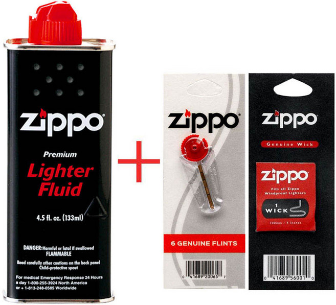 ZIPPO 지포라이터오일 심지 돌 SET